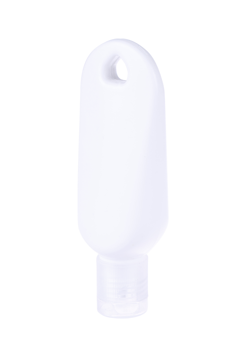 Botella con gancho para botella invertida de PE de 30 ml con tapa abatible