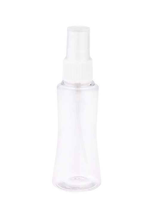 Botella de spray de cintura pequeña transparente PET de 60 ml