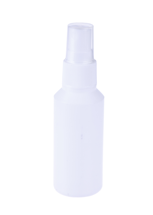 Botella de spray redonda de PE de 60 ml