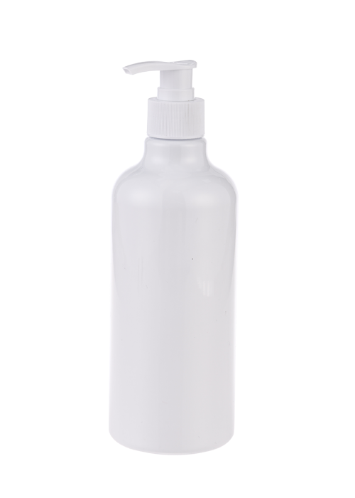Botella de champú de botella de gel de loción PET verde oliva de 500 ml