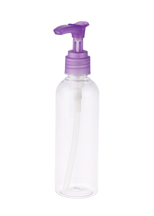 Botella de bomba de loción de gel transparente para mascotas de 200-300 ml, botella desechable para desinfección y esterilización de manos