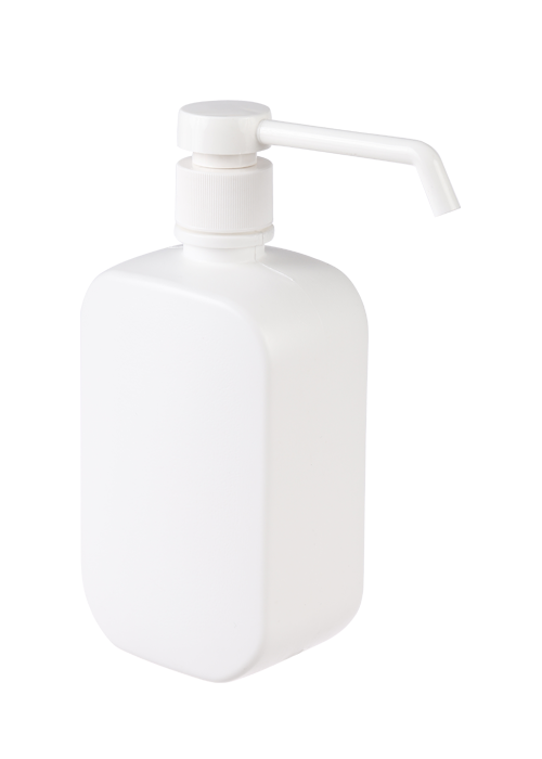 Botella desinfectante desechable para manos PE de 500 ml