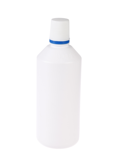 Botella de loción de PE de 500 ml Botella redonda de limpiador y desinfectante