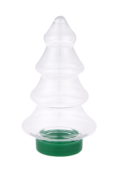 Botella de árbol de Navidad transparente de PET de 300 ml